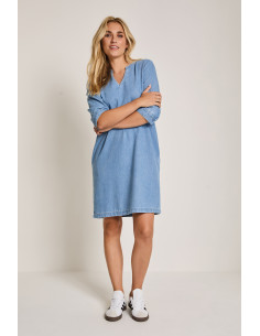 Para Mi Dani Dress Mid Sky Blue