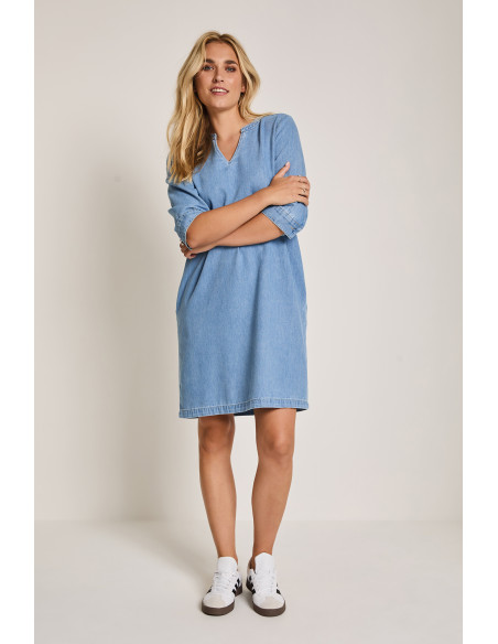 Para Mi Dani Dress Mid Sky Blue
