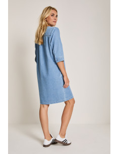 Para Mi Dani Dress Mid Sky Blue 2