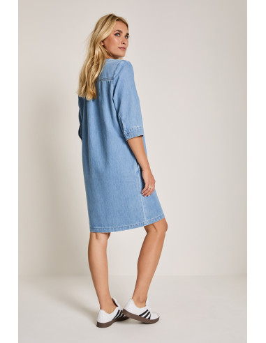 Para Mi Dani Dress Mid Sky Blue