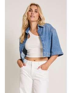 Para Mi Mauve Jacket Mid Sky Blue