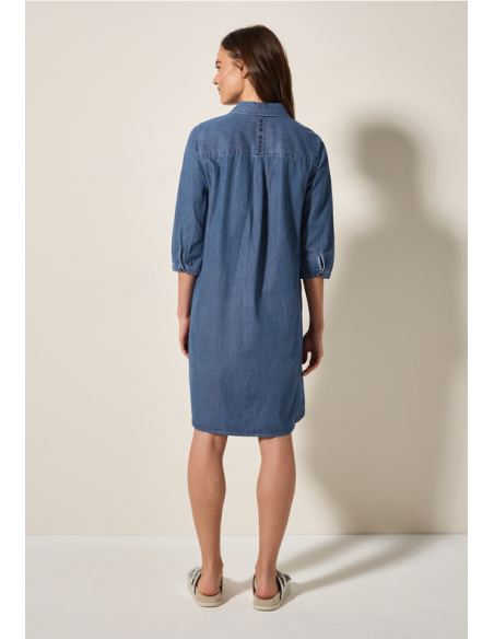 Cecil Denimlook Dress 144429 mid blue wash