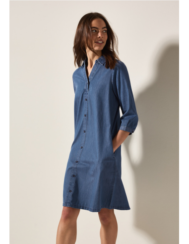 Cecil Denimlook Dress 144429 mid blue wash