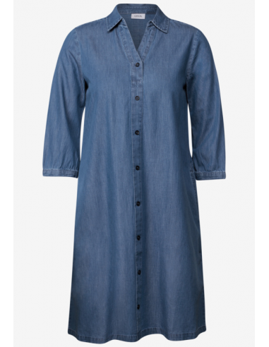 Cecil Denimlook Dress 144429 mid blue wash