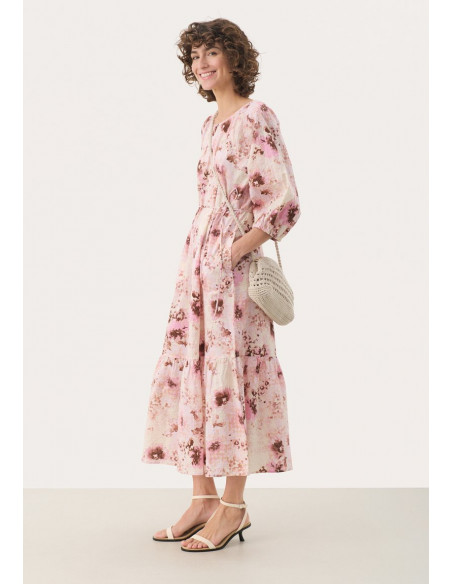 Part Two ReidunPW Dress Rosa blommig