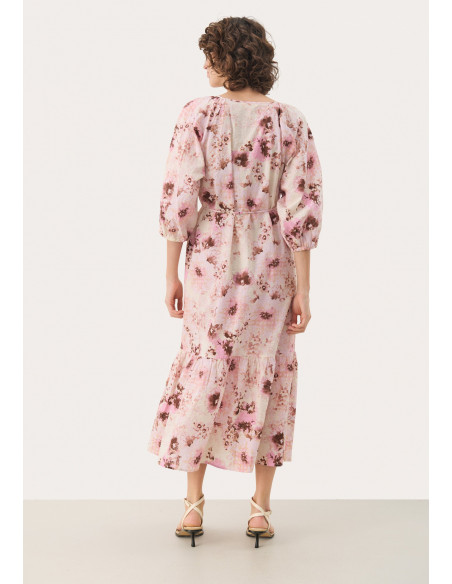 Part Two ReidunPW Dress Rosa blommig
