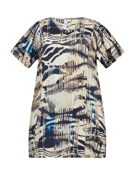 Ciso Tunic 218946 Mönstrad Beige