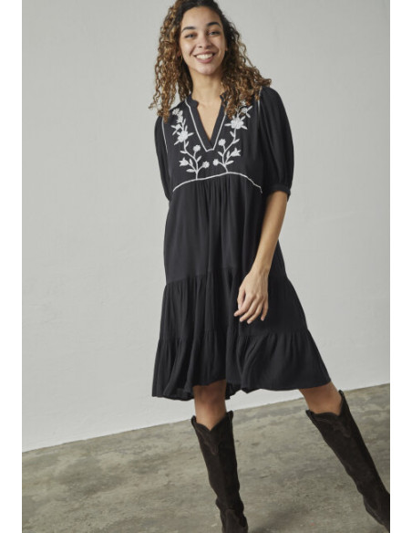 Sisters Point IMSA Dress Black/Cream