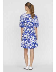 Sisters Point NOIR Dress Cream/Blue Flower 2