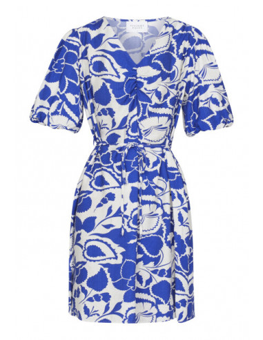 Sisters Point NOIR Dress Cream/Blue Flower