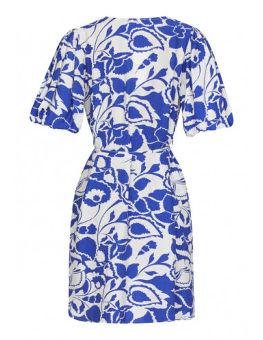 Sisters Point NOIR Dress Cream/Blue Flower