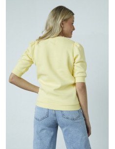 Sisters Point PEVA-PUFF Sweatshirt Pale Banana 2