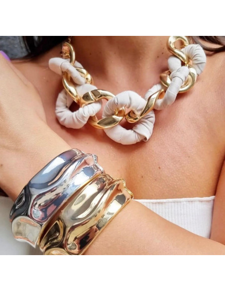 Bow19 Big Bracelet Silver