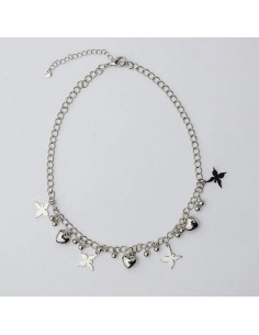 Bow19 Charm Necklace Silver