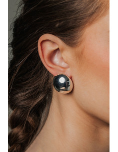 Bow19 Big Earrings Silver