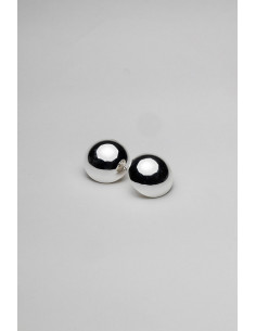 Bow19 Big Earrings Silver 2