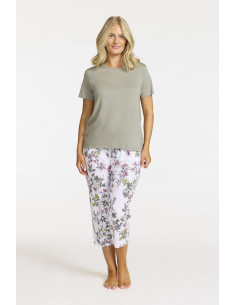 Damella blommig pyjamas 70214