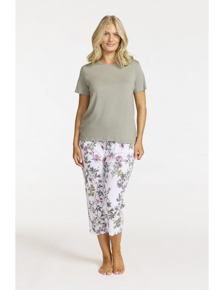 Damella blommig pyjamas 70214