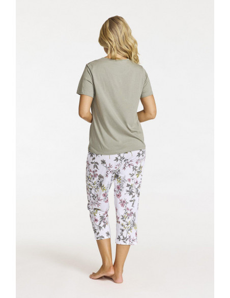 Damella blommig pyjamas 70214
