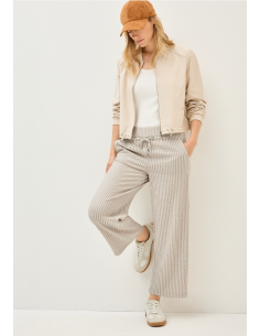 Cecil TOS Style Neele Seersucker Pearl Beige 379446