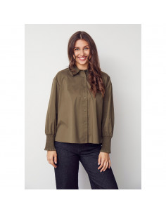 Isay Sigga Wide Shirt 885 Khaki