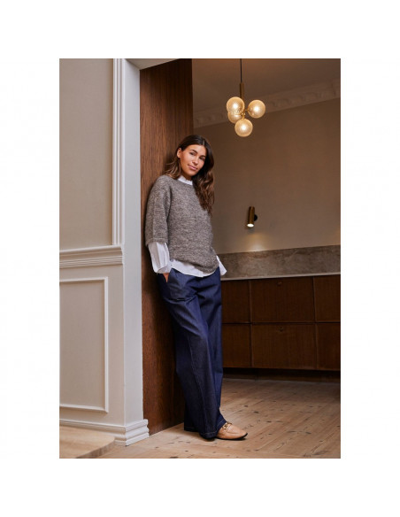 Isay Diva Loose Pant 662 Dark denim