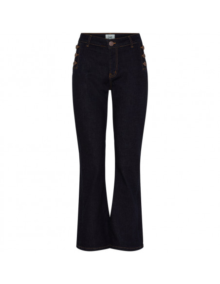 Isay Como Button Jeans K97 Unwashed Denim