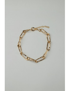 Bow 19 Hammered Necklace Gold