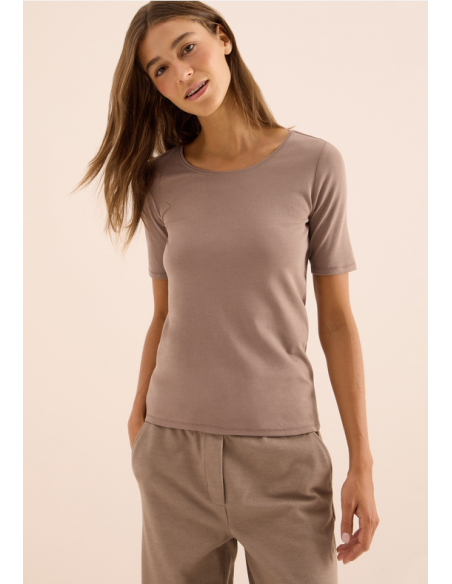 Cecil Lena T-Shirt Cocoa Taupe 317516
