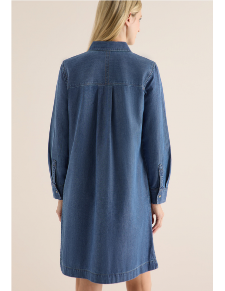 Cecil Denim Optic Dress 144672 Mid Blue Wash