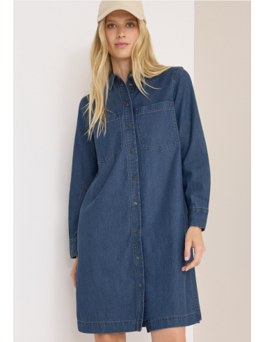 Cecil Denim Optic Dress 144672 Mid Blue Wash
