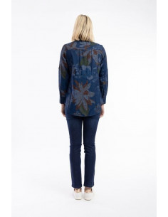 Orientique Dancing Queen Shirt Waist Seaam Blå 2