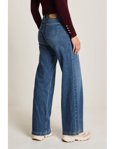 Para Mi Mira Wide Denims L30 Smokey Indigo