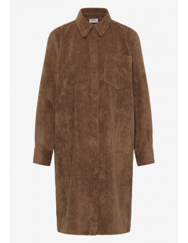 CECIL Solid Big Corduroy Dress Mocha Caramel...