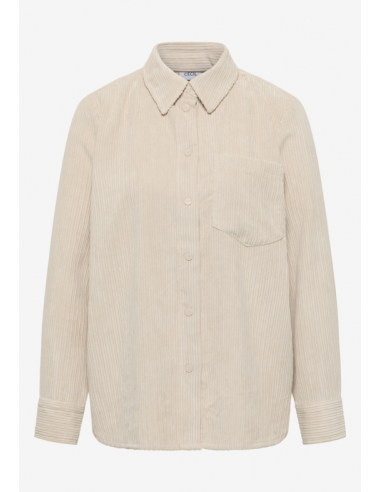 CECIL Big Corduroy Blouse Oat Milk Beige 346043