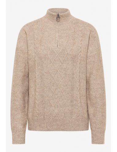 Cecil Troyer with Cable Detail 303455 Toffee Cream