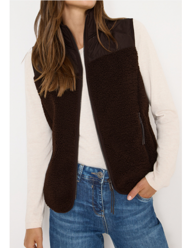 Cecil Matmix Teddy Vest 220290 Tartufo Brown