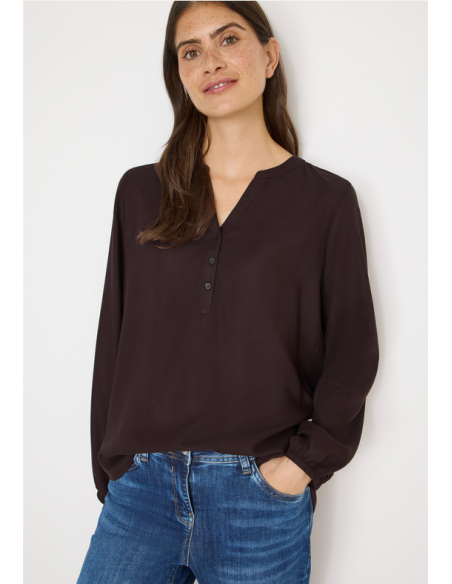 Cecil Solid Blouse 346110 Tartufo Brown