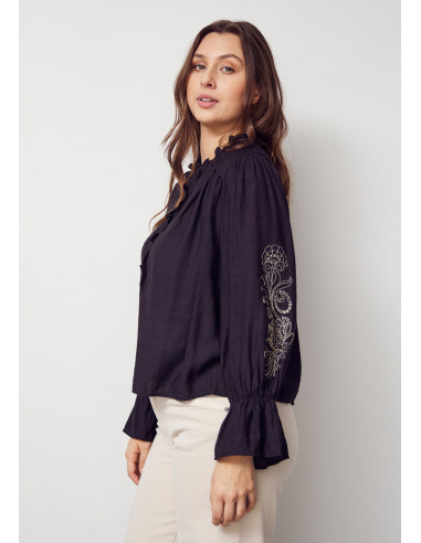 Isay Elly New Blouse Black