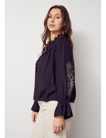 Isay Elly New Blouse Black