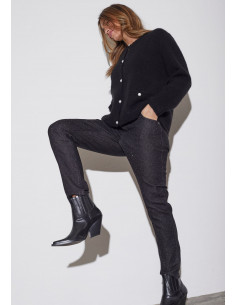 Isay Lucca Shine Jeans Black Wash