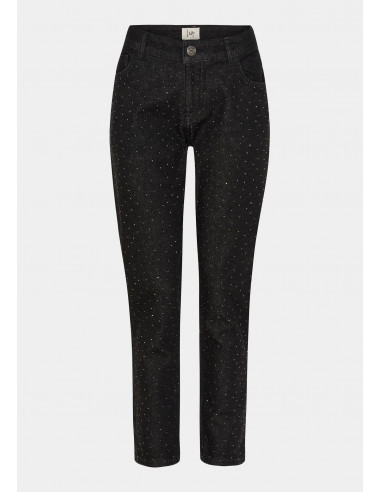 Isay Lucca Shine Jeans Black Wash