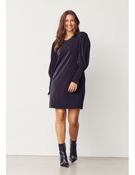 Isay Barbel Dress Black Silver