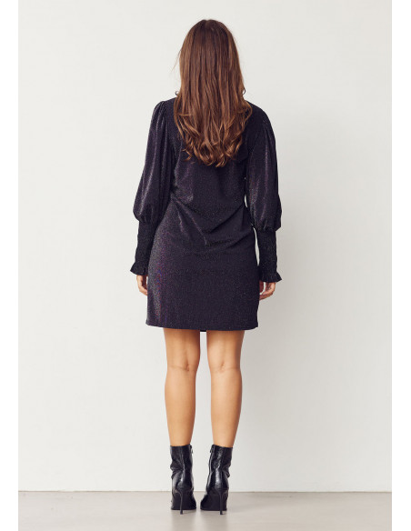 Isay Barbel Dress Black Silver