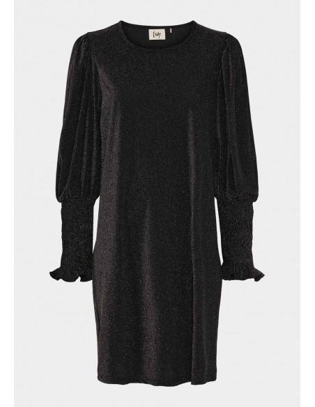 Isay Barbel Dress Black Silver