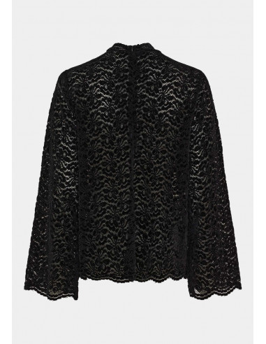 Isay Kamille Lace Blouse Black