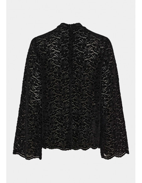 Isay Kamille Lace Blouse Black