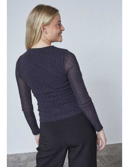 Sisters Point Esme Top Black/Silver