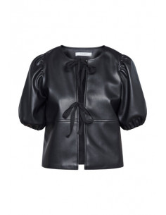 Sisters Point Nell Fusk Skinn Top Svart 2