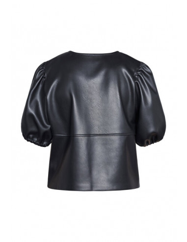 Sisters Point Nell Fusk Skinn Top Svart